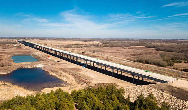 Lake Ralph Hall SH 34 Bridges